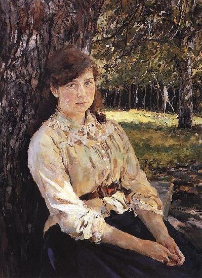 Valentin Serov Girl in the Sunlight. oil painting picture